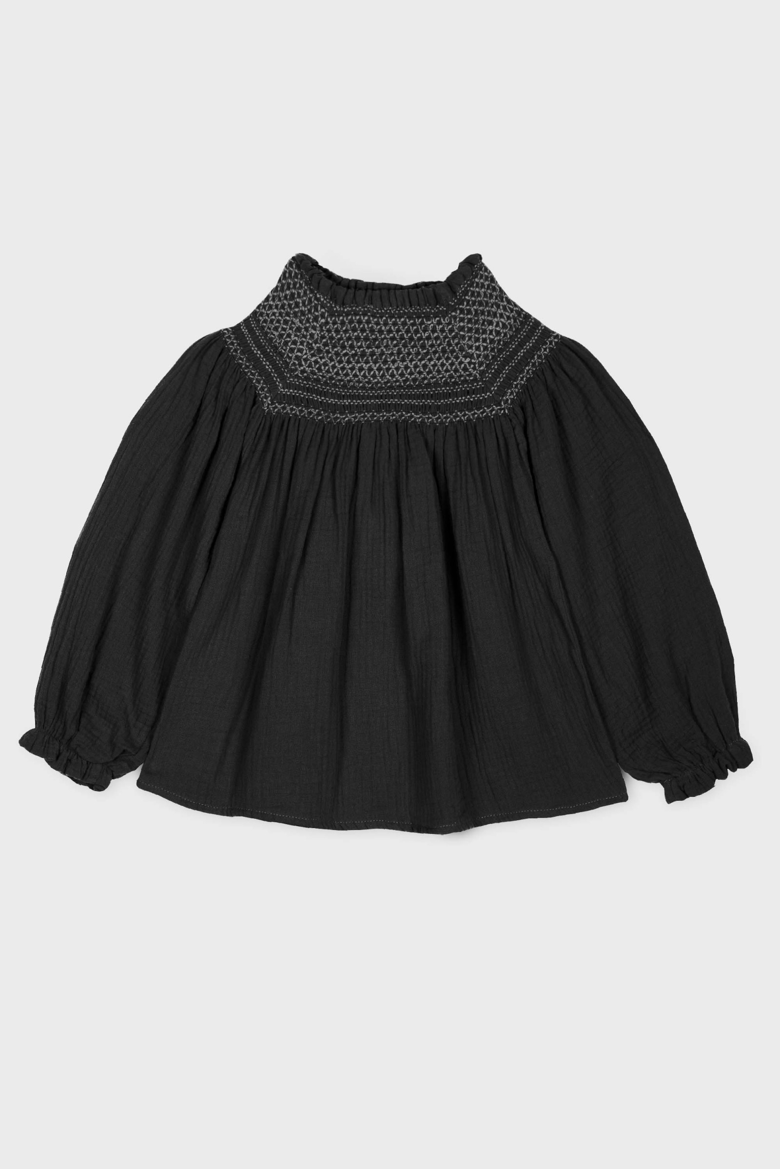 EMBROIDERED MUSLIN BLOUSE