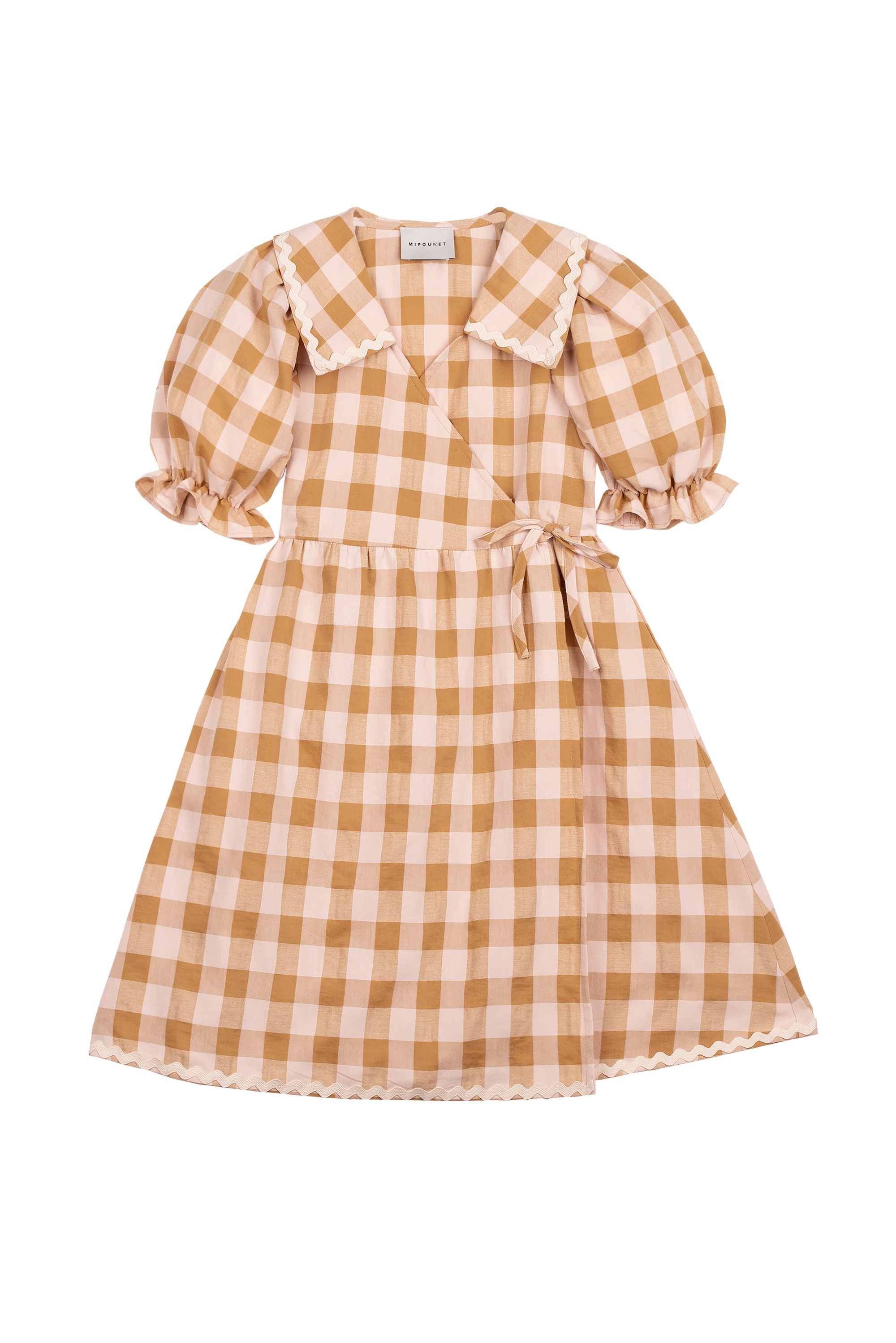 MIPOUNET | SIENNA VICHY COLLARED BLOUSE