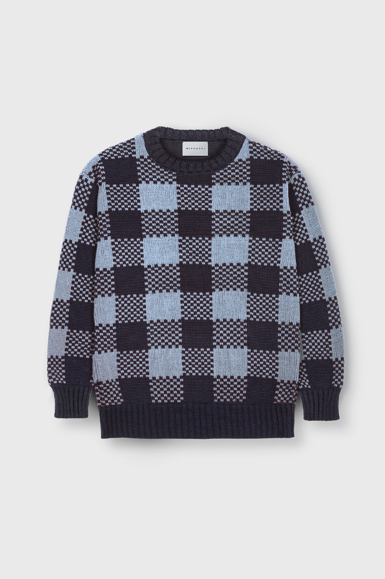 JACQUARD CHECKED SWEATER