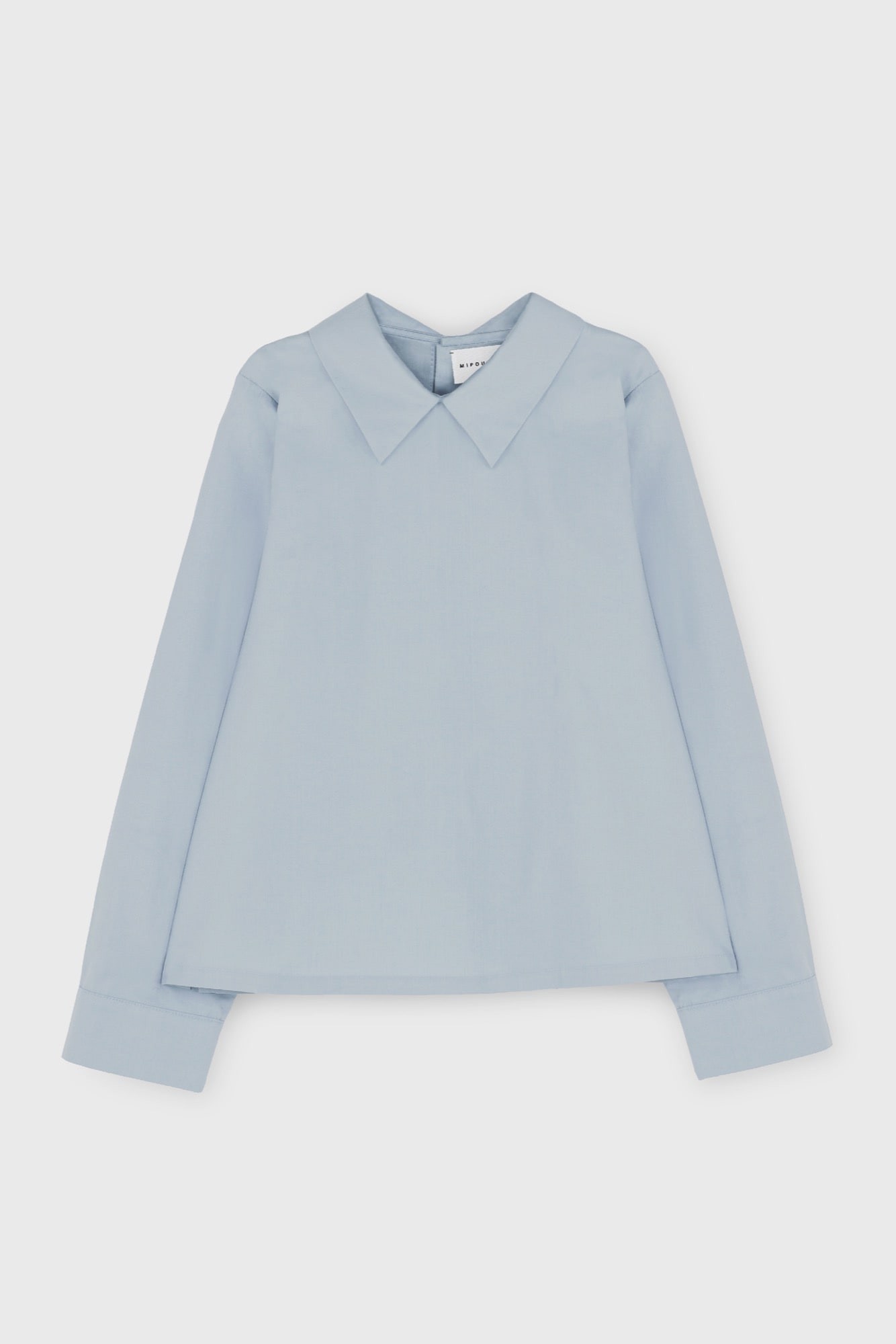 POPLIN SHIRT WITH BACK BUTTONS