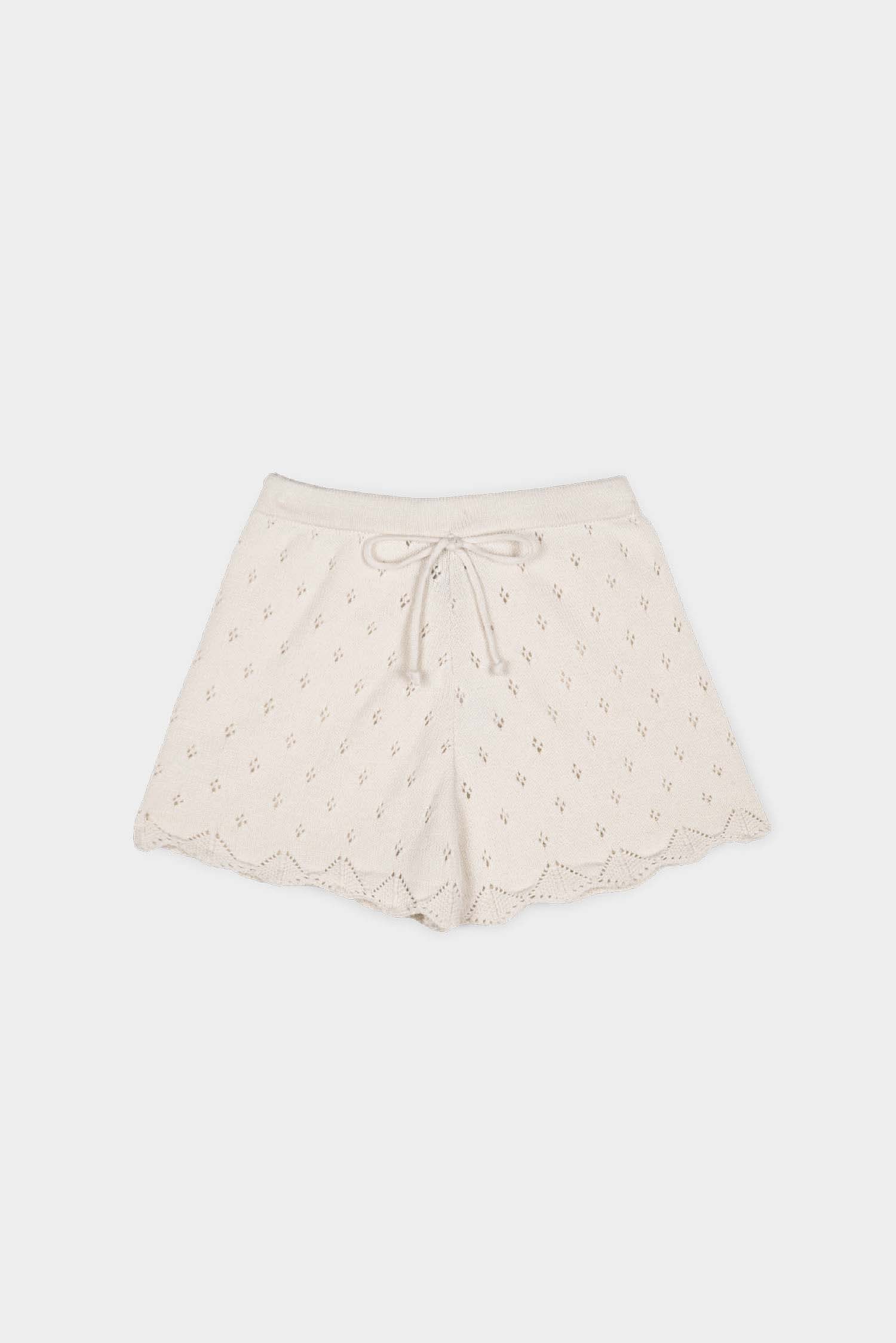 COTTON OPENWORK SHORT