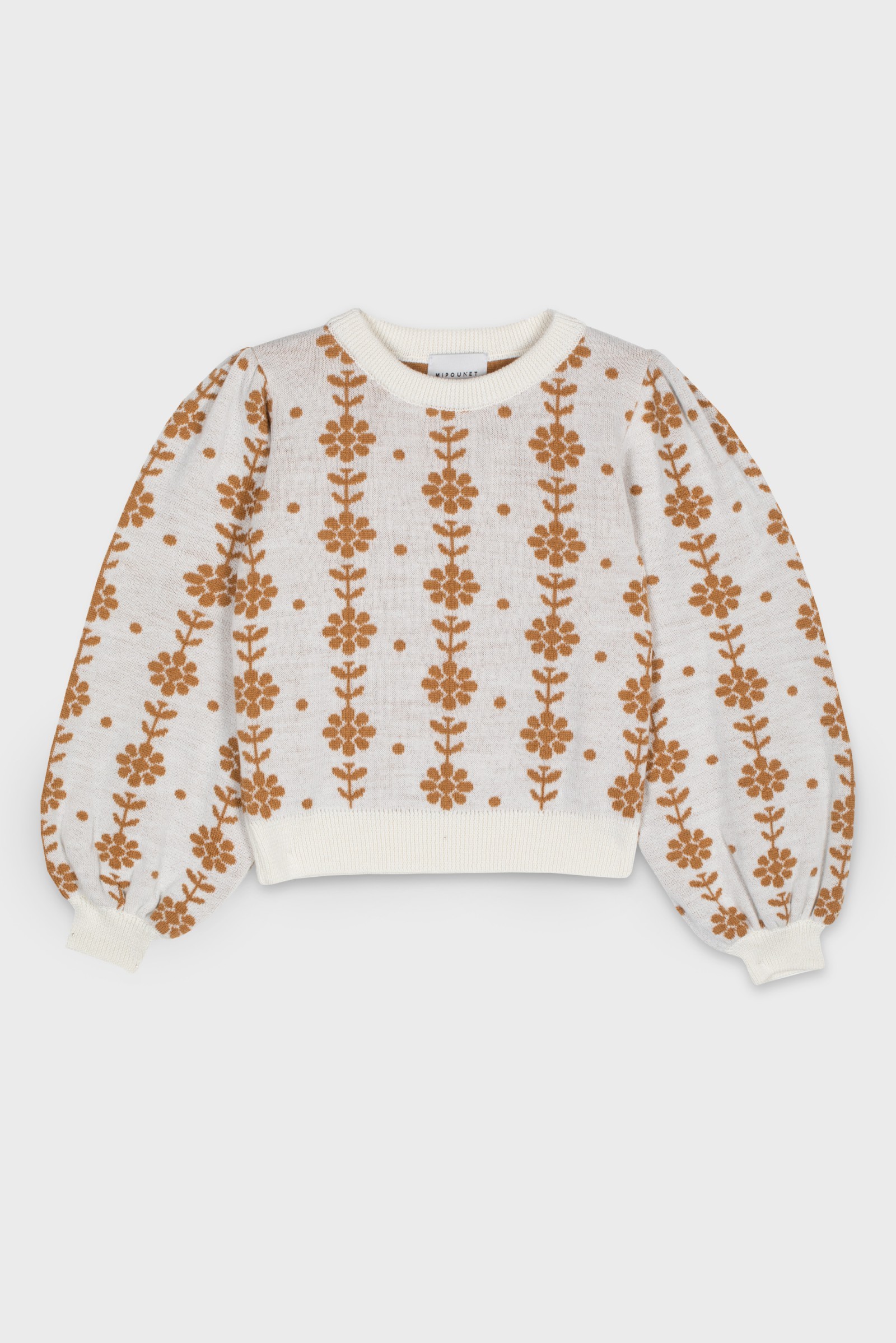 JACQUARD FLOWER SWEATER