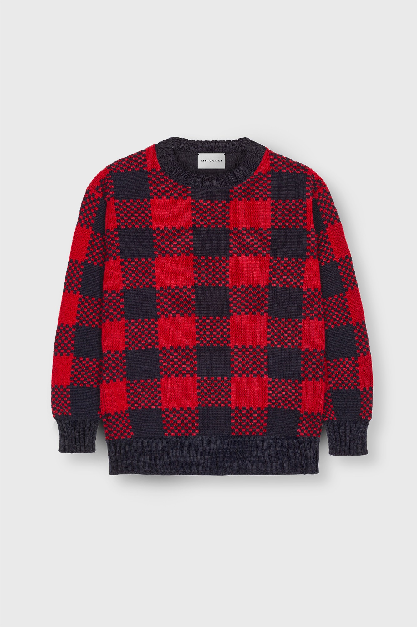 JACQUARD CHECKED SWEATER