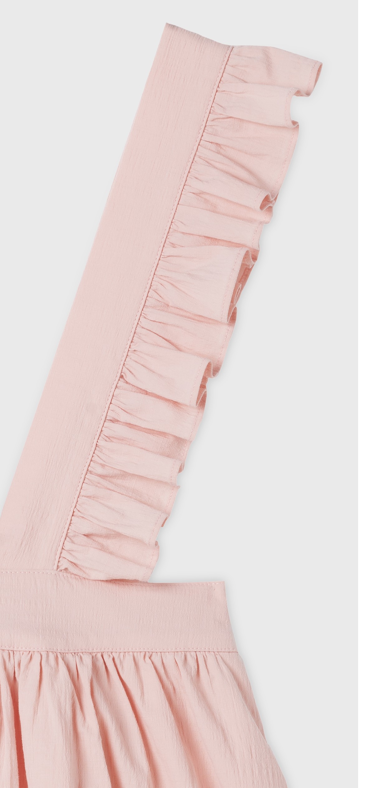 PINK FRILL BRACES  SKIRT