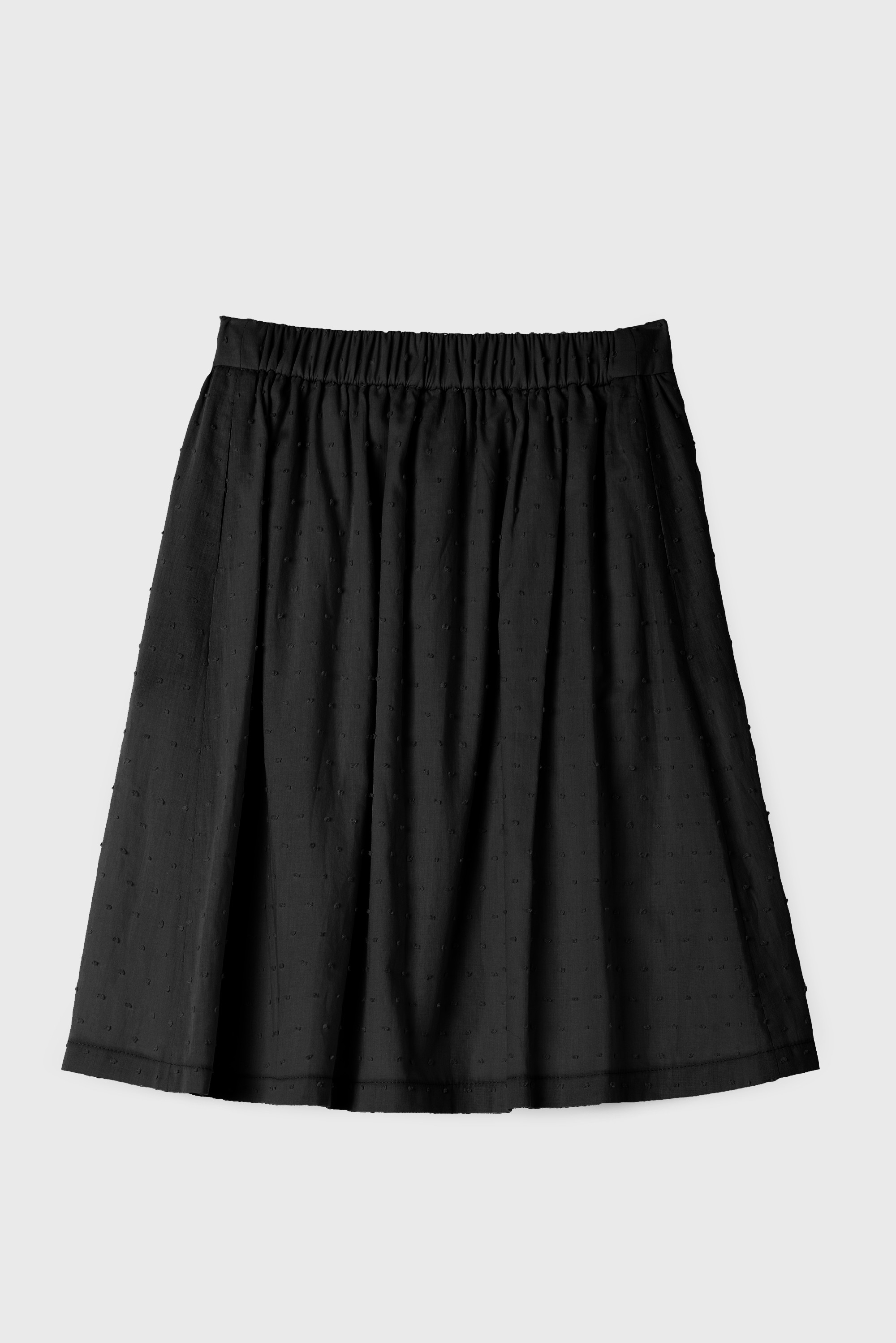 BLACK PLUMETI MIDI  SKIRT