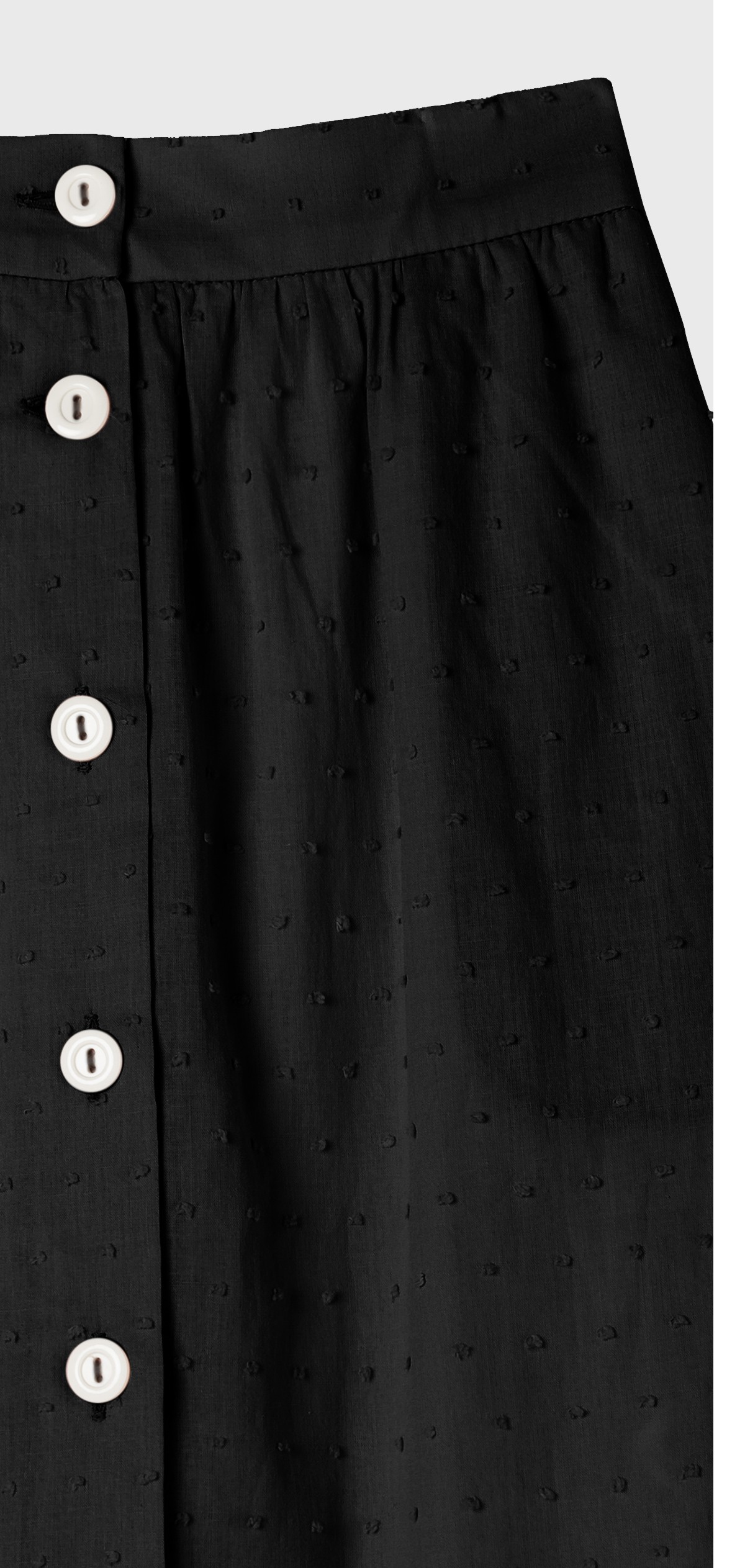 BLACK PLUMETI MIDI  SKIRT