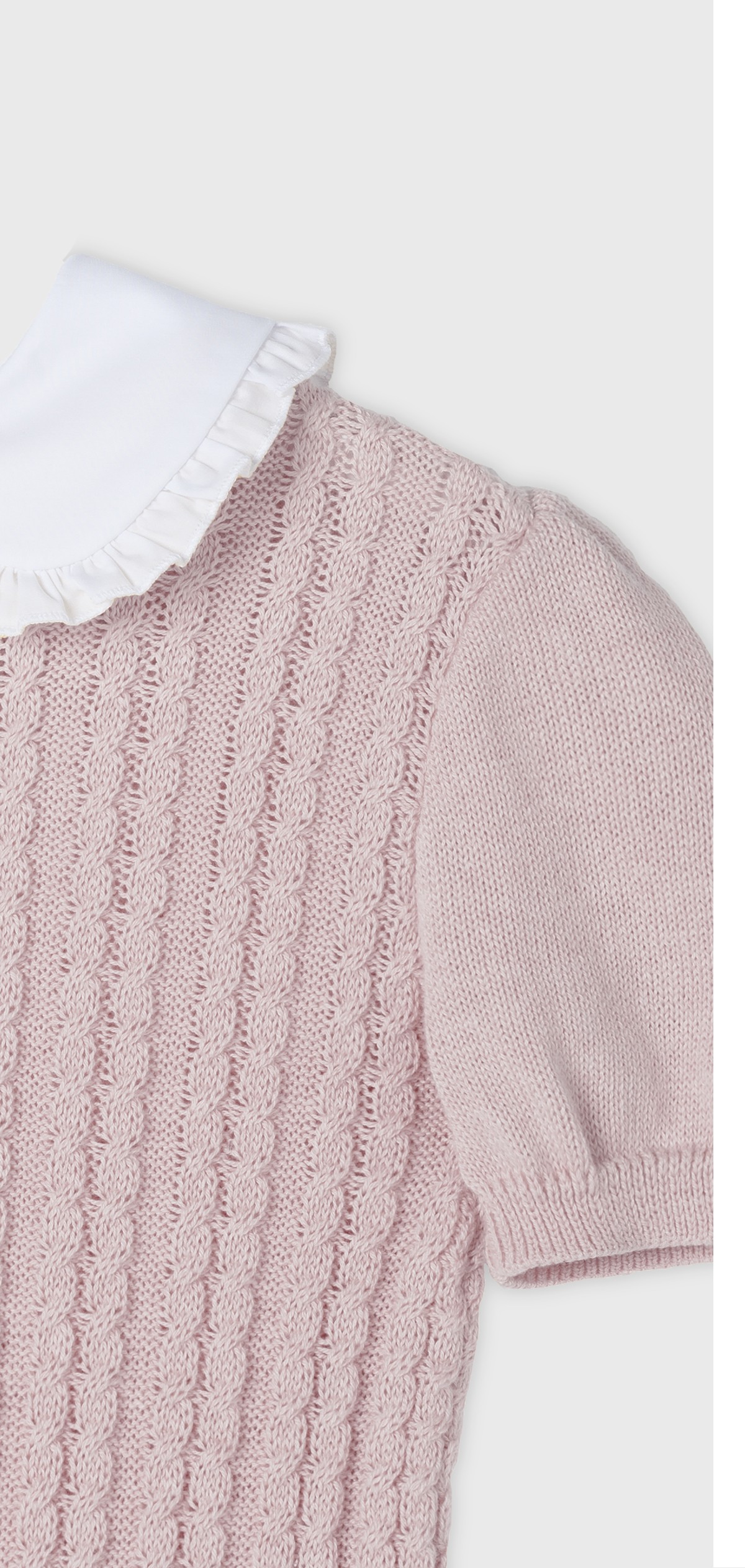 GIRL PINK COLLARED SWEATER