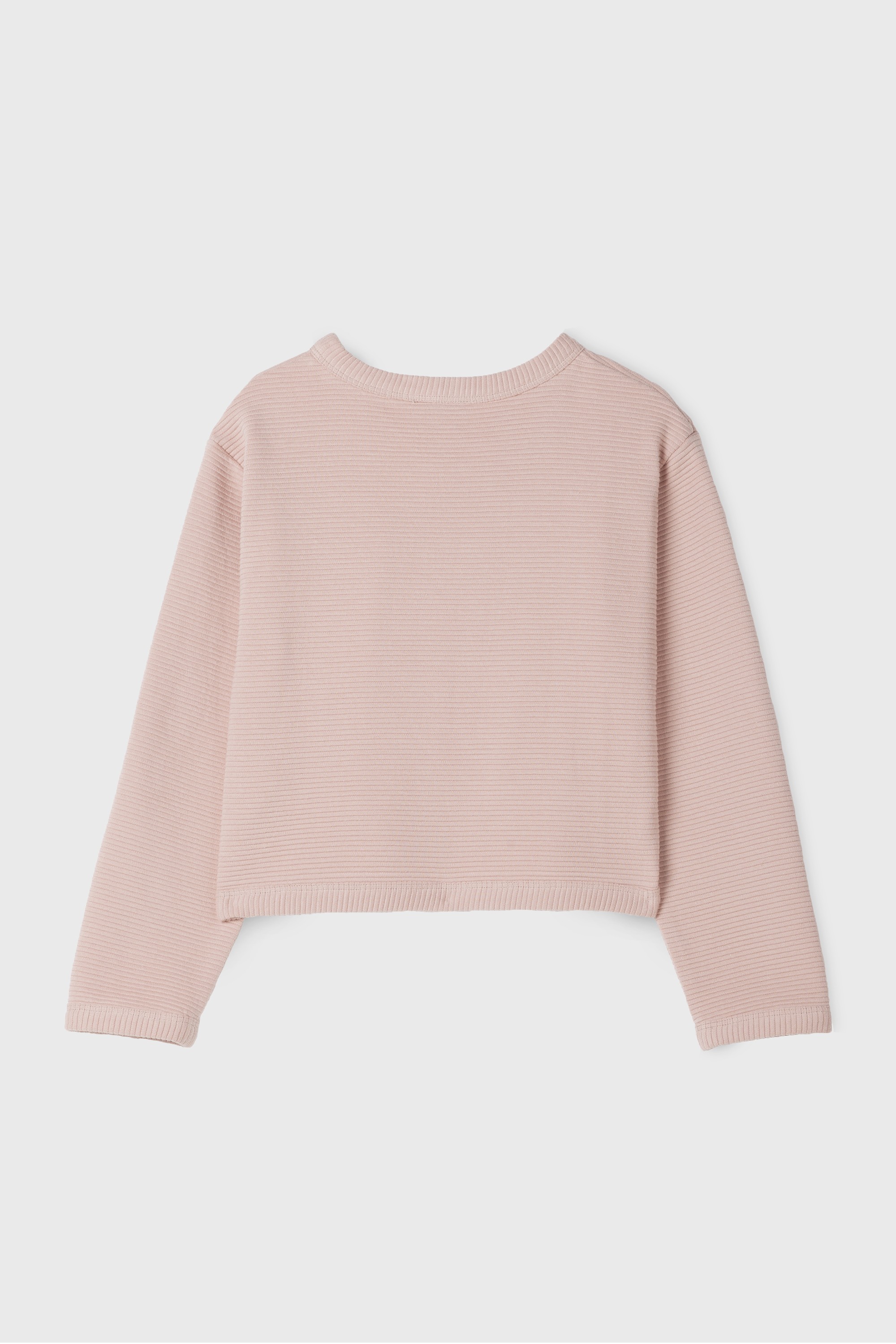 KID PINK SHIRRED SWEATSHIRT