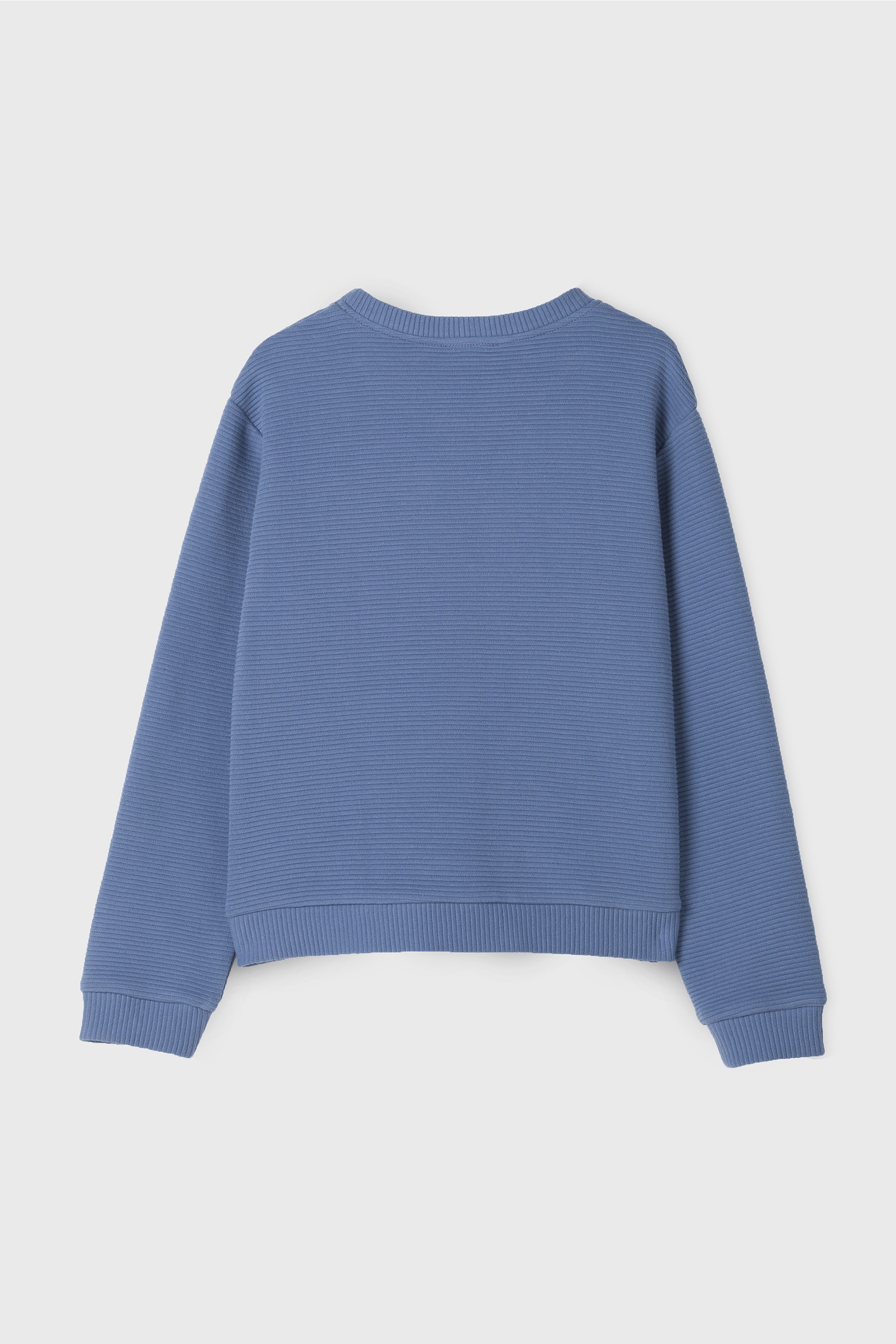 BLUE POCKET DETAIL SWEATSHIRT