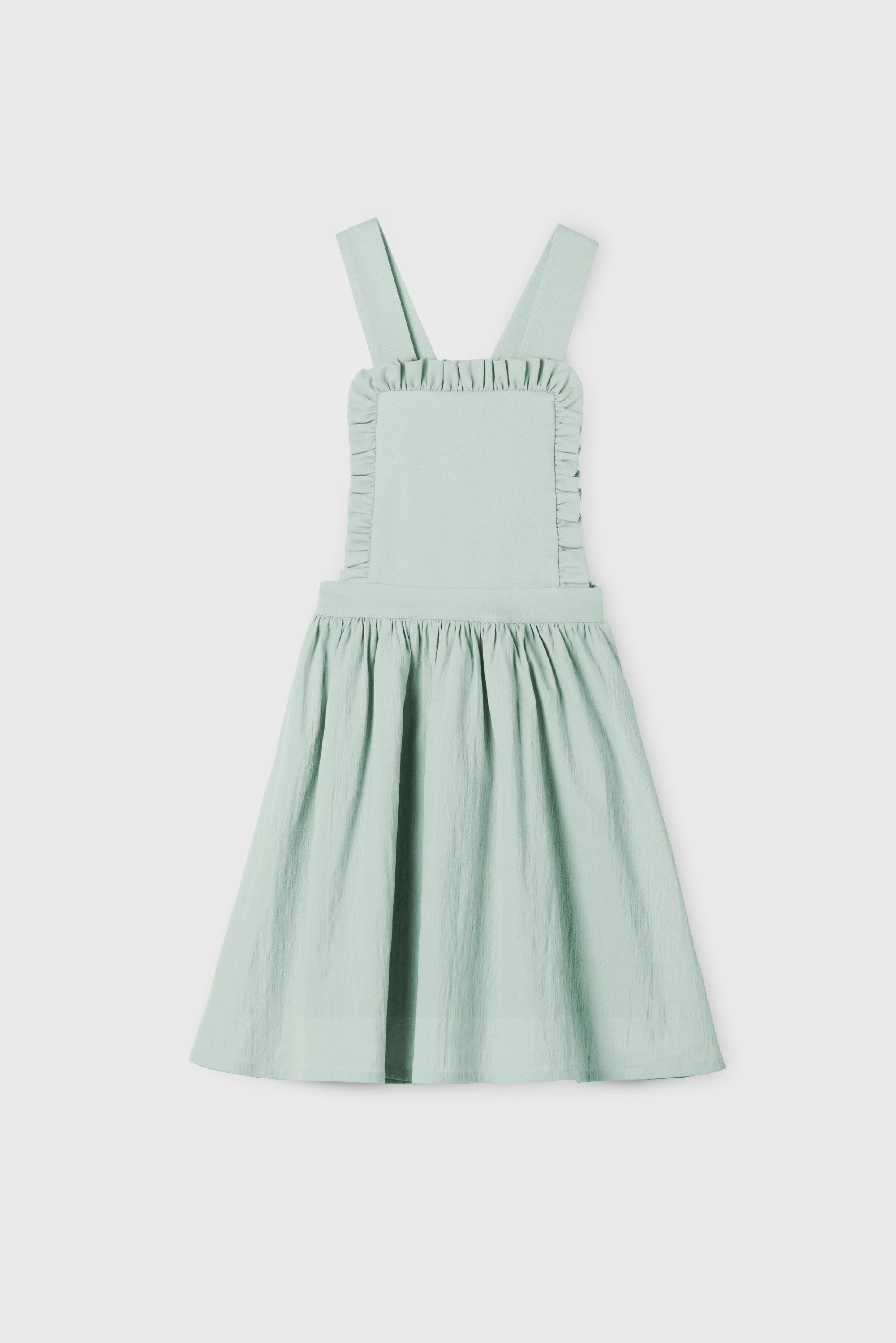 RUFFLE POPELIN FRISÉE PINAFORE