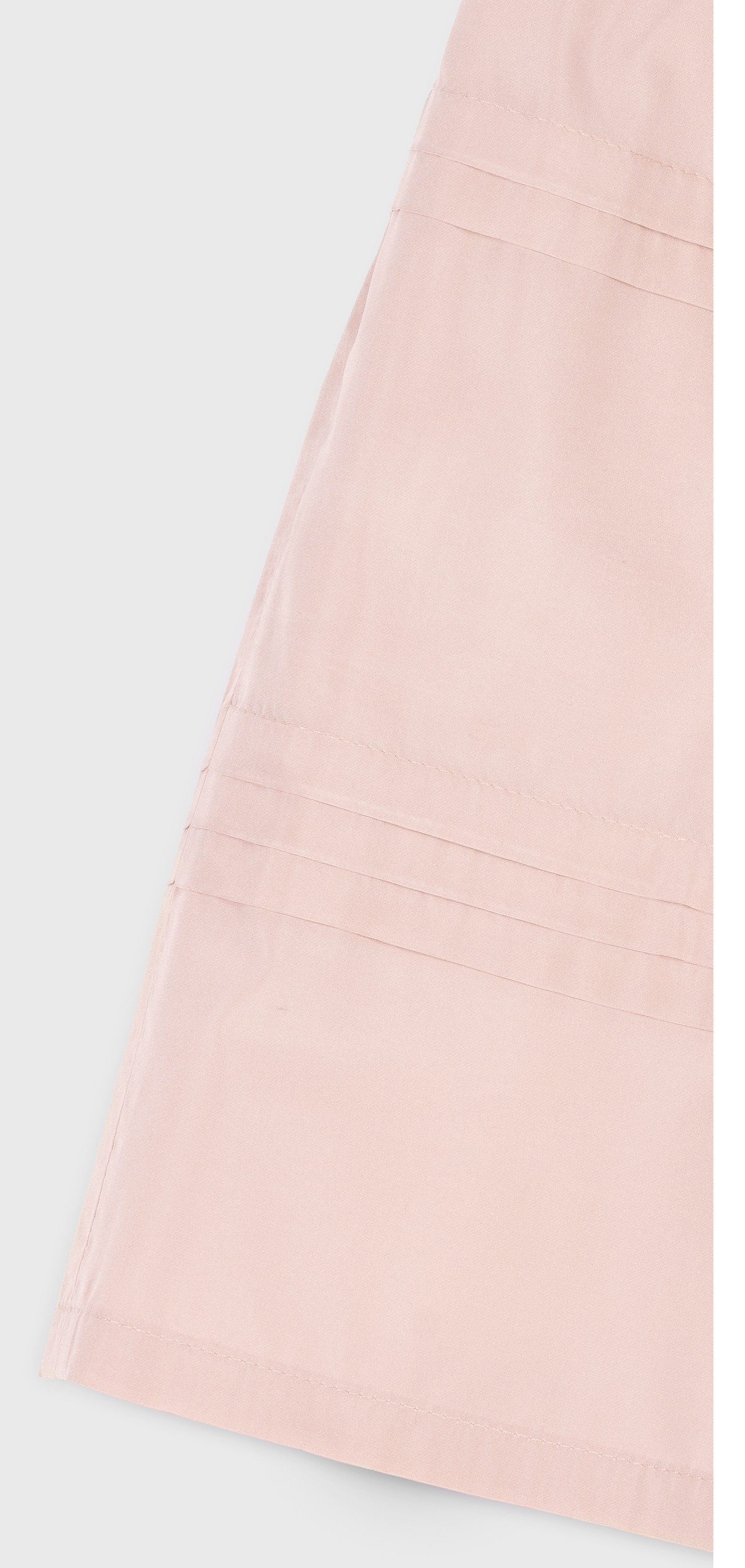 PINK TAFFETA PLEATED SKIRT