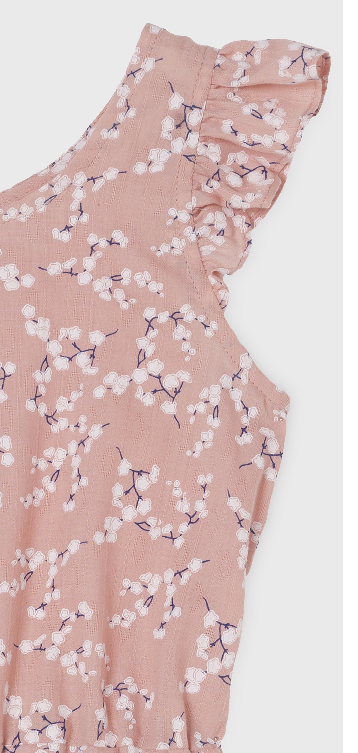 PINK GASA RUFFLE DRESS