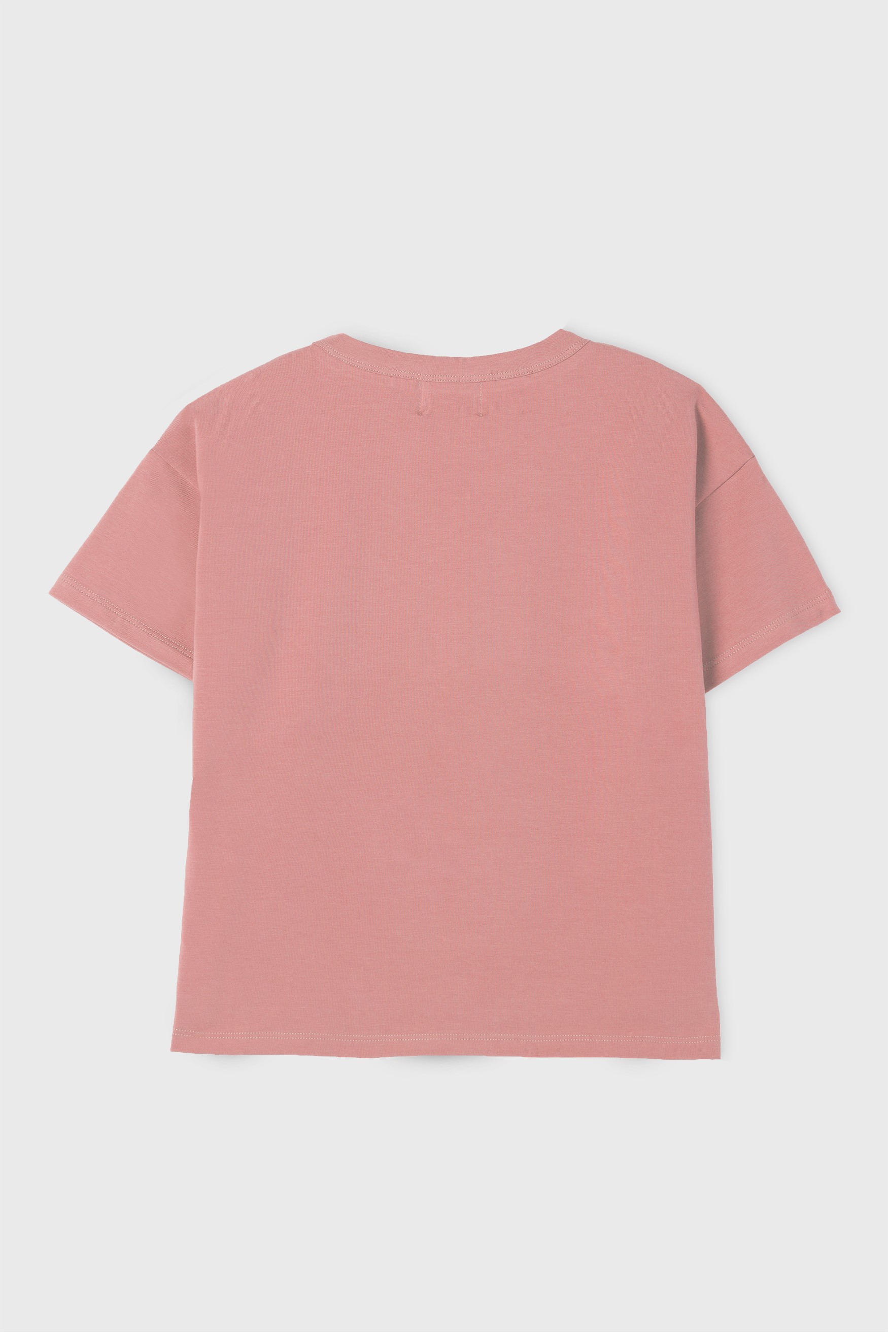 PINK COTTON JERSEY  T-SHIRT