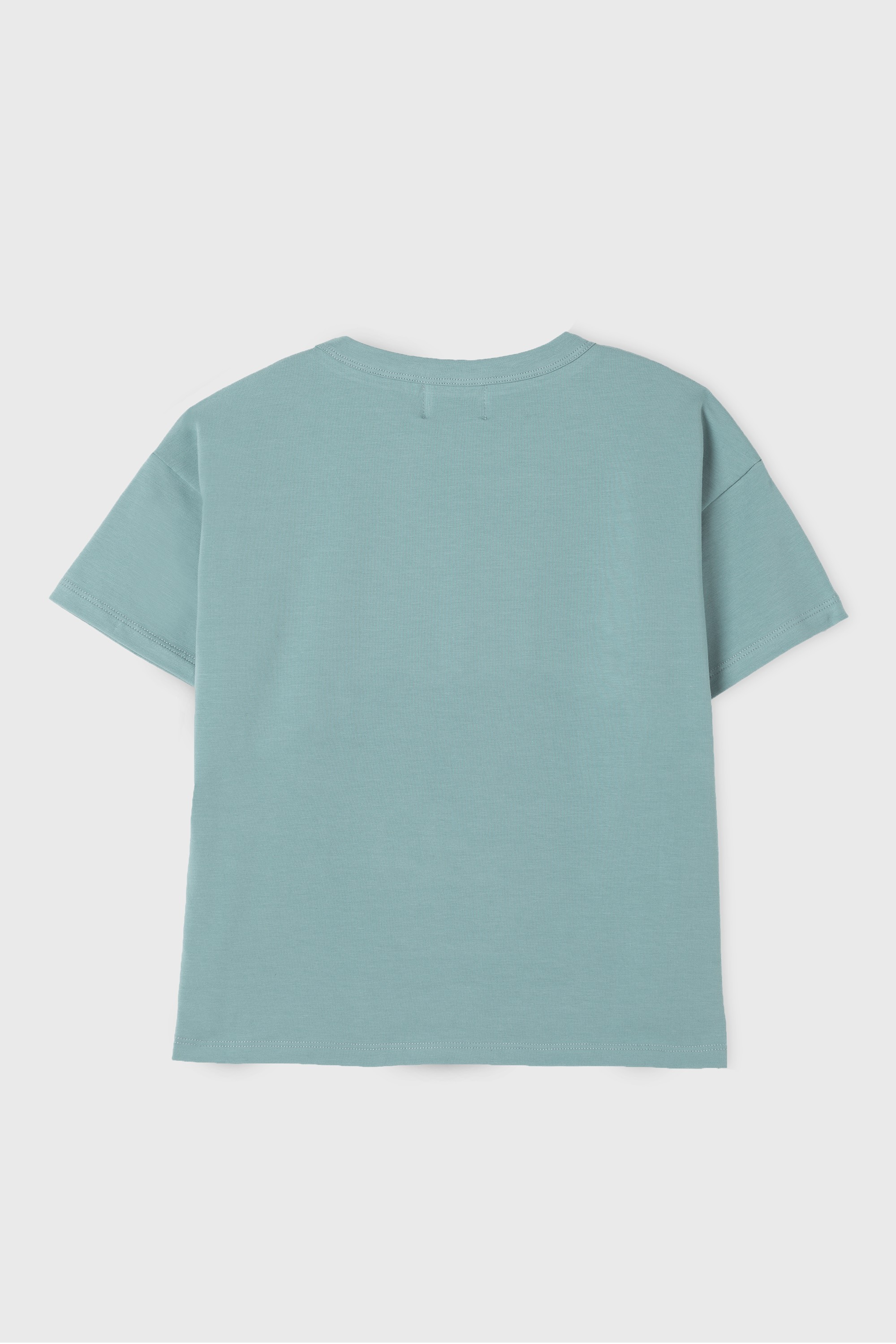 GREEN COTTON JERSEY  T-SHIRT