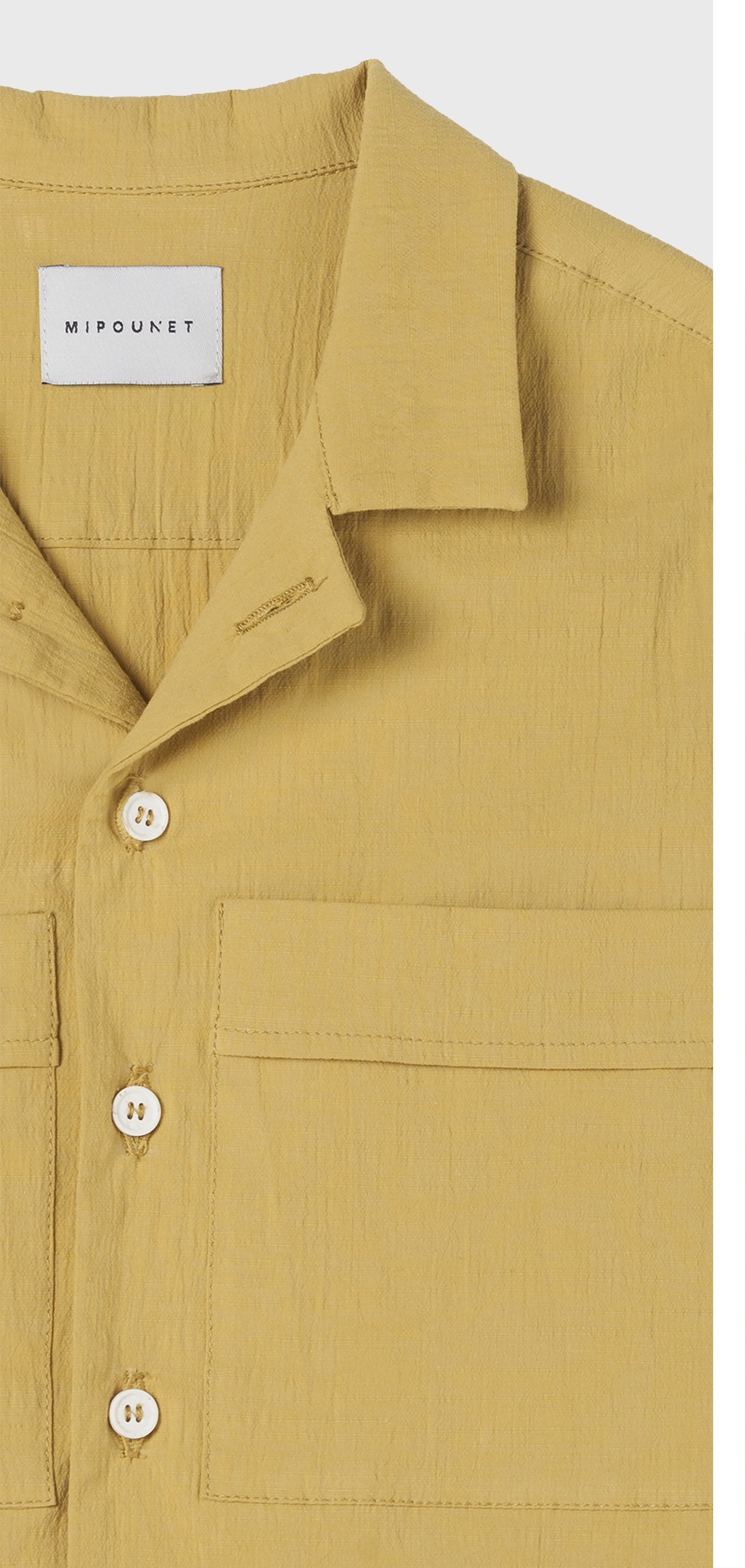 YELLOW VINTAGE POPELIN FRISÉE SHIRT