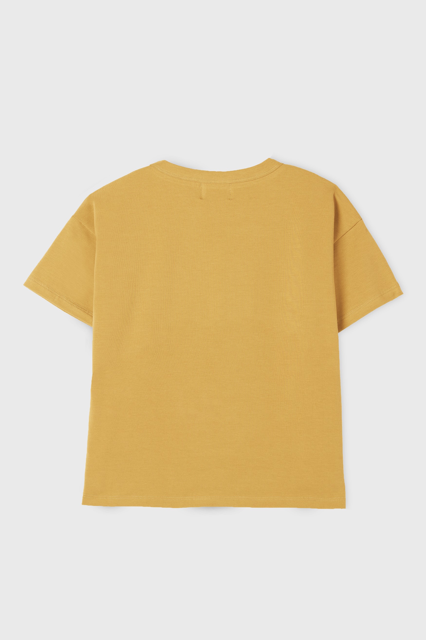 YELLOW COTTON JERSEY  T-SHIRT