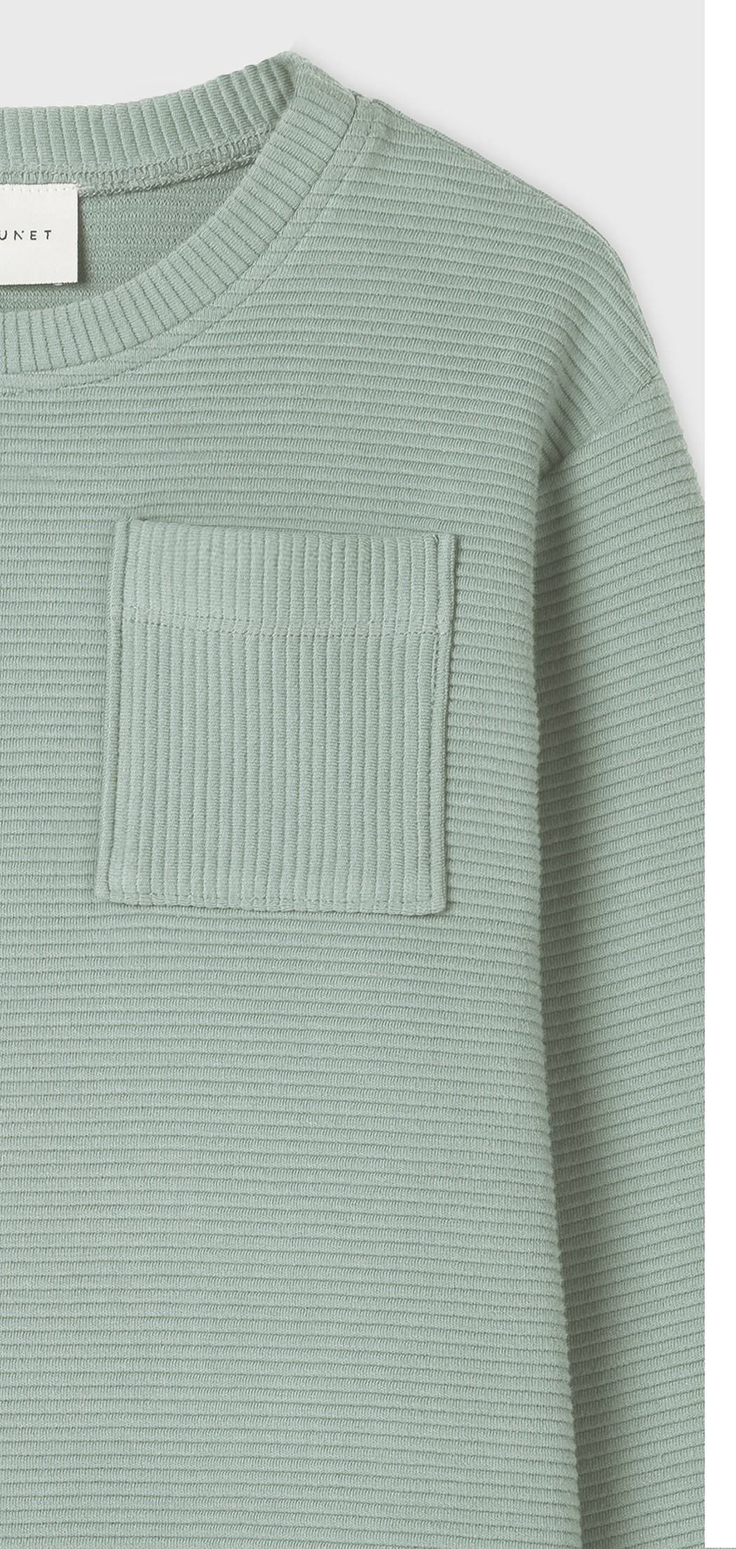 GREEN POCKET DETAIL SWEATSHIRT