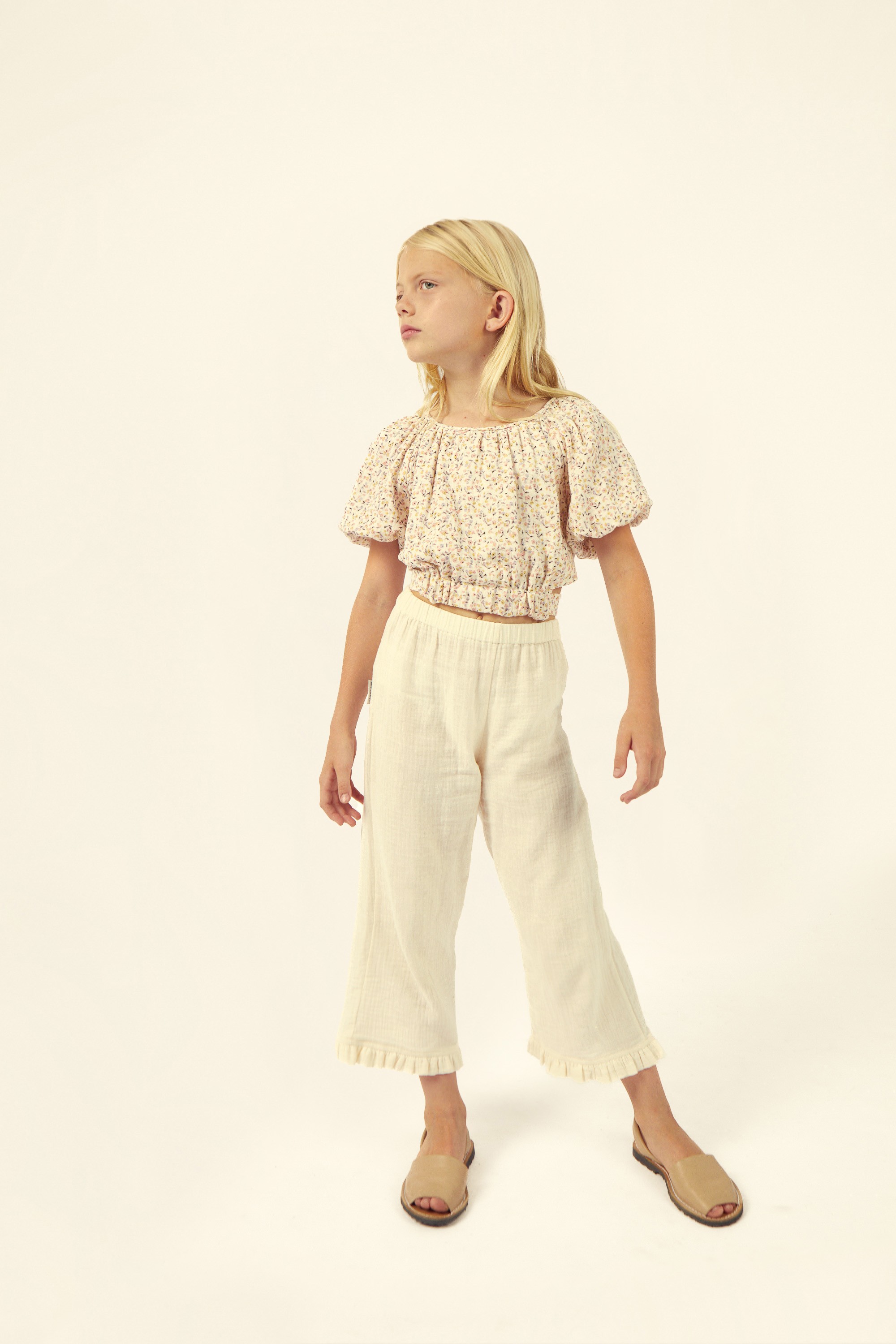 ELISE MUSLIN RUFFLE PANT