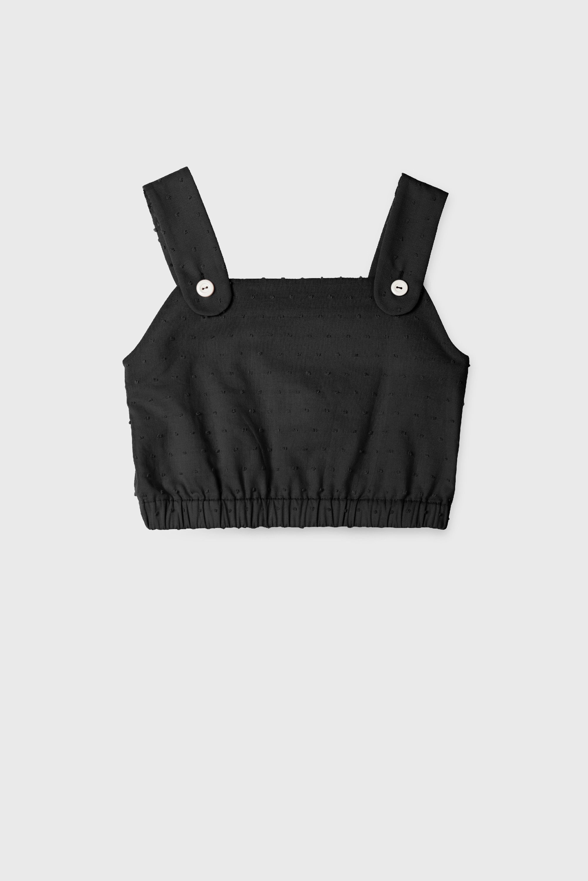 BLACK PLUMETI CROP  TOP