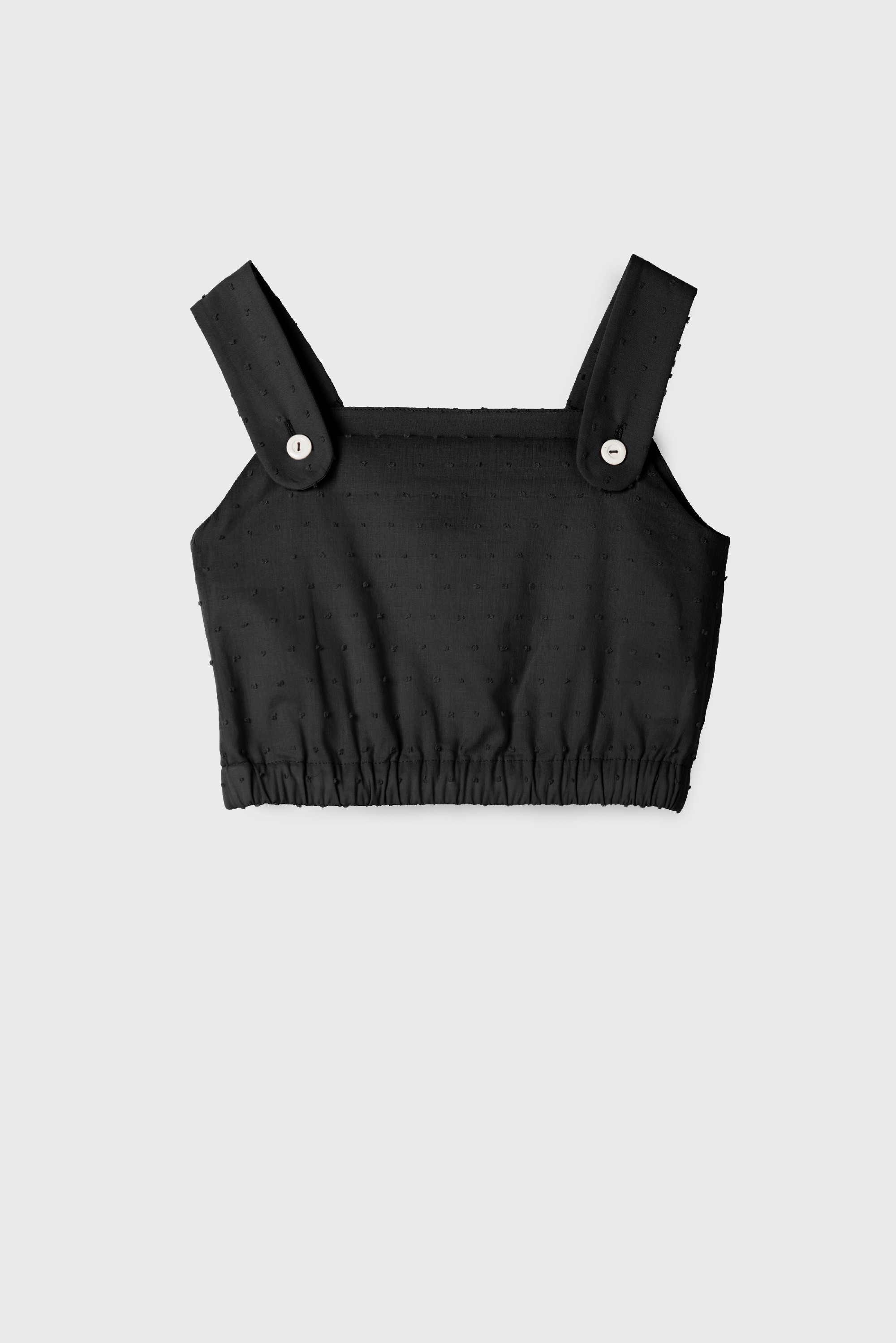 BLACK PLUMETI CROP  TOP