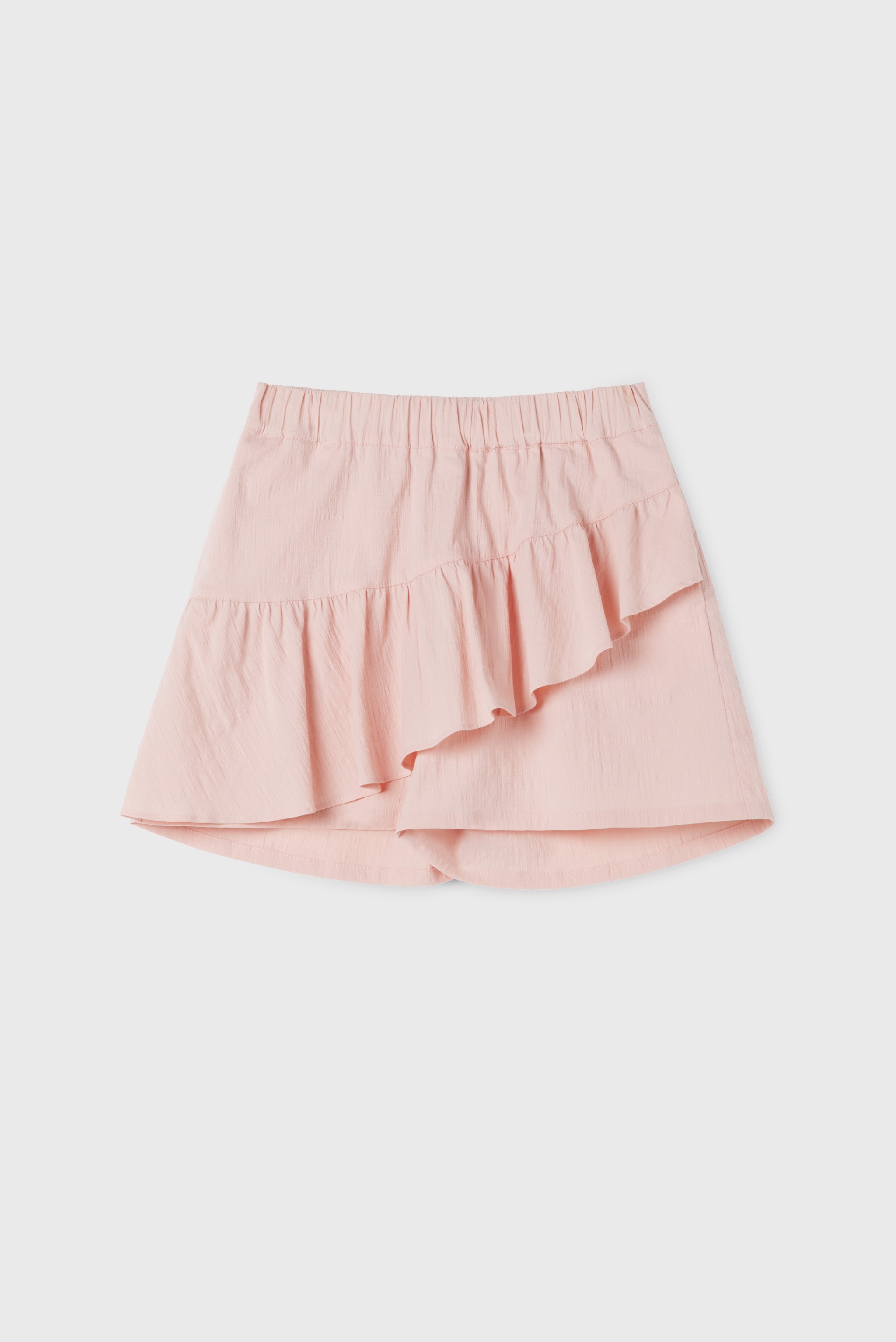 PINK COTTON RUFFLE SKIRT PANT