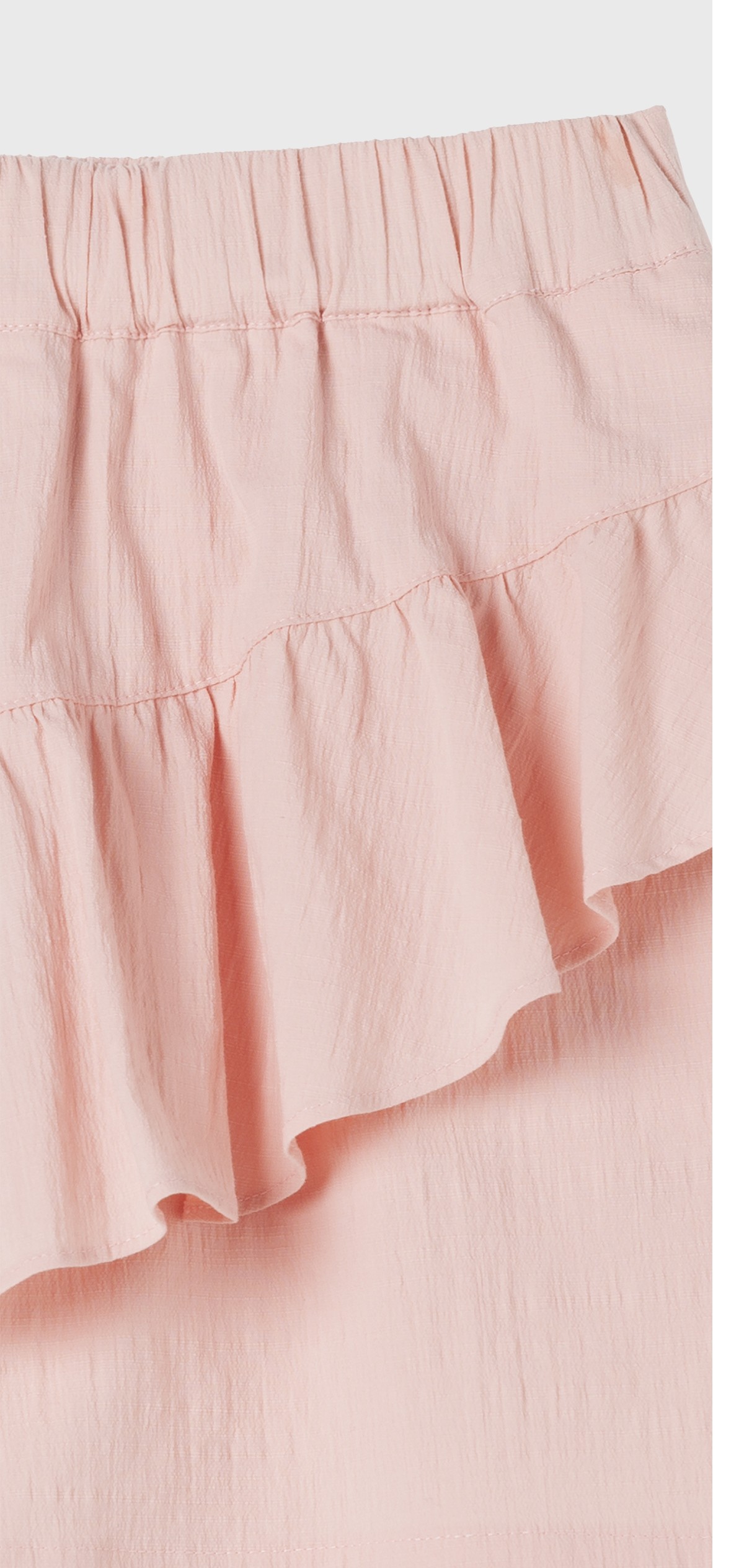 PINK COTTON RUFFLE SKIRT PANT