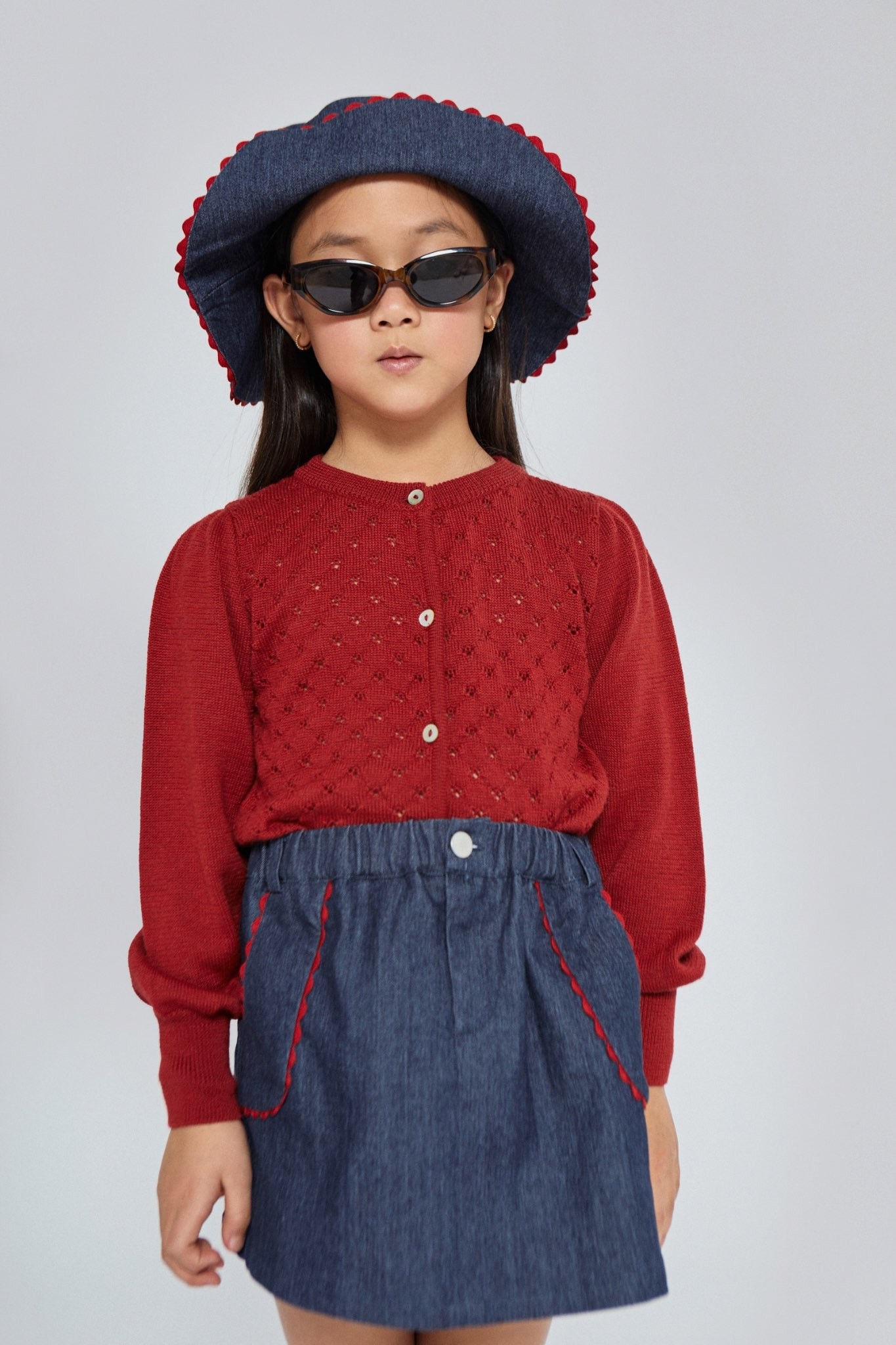 CECILIA DENIM MINI-SKIRT