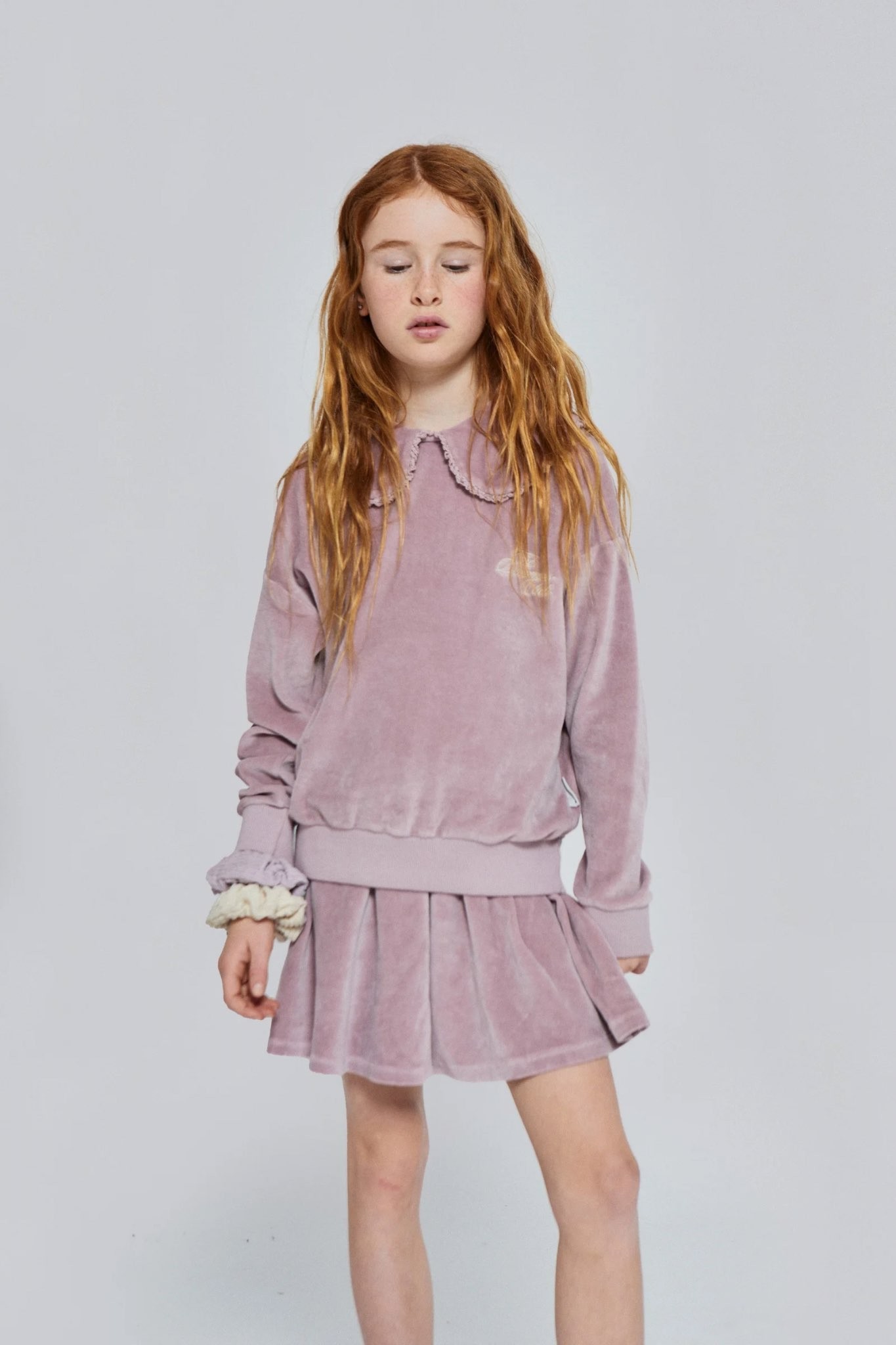 AURORA VELVET MINI-SKIRT
