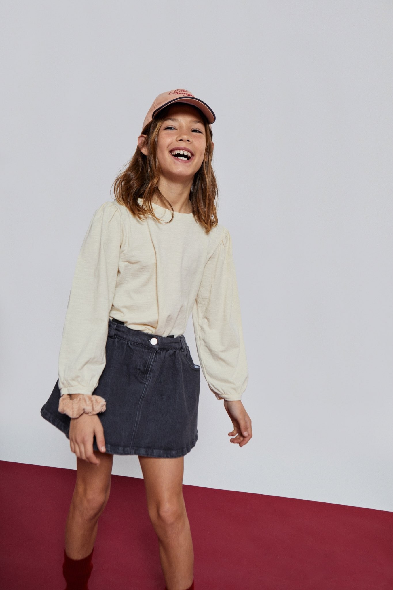 ANDREA DENIM MINI-SKIRT