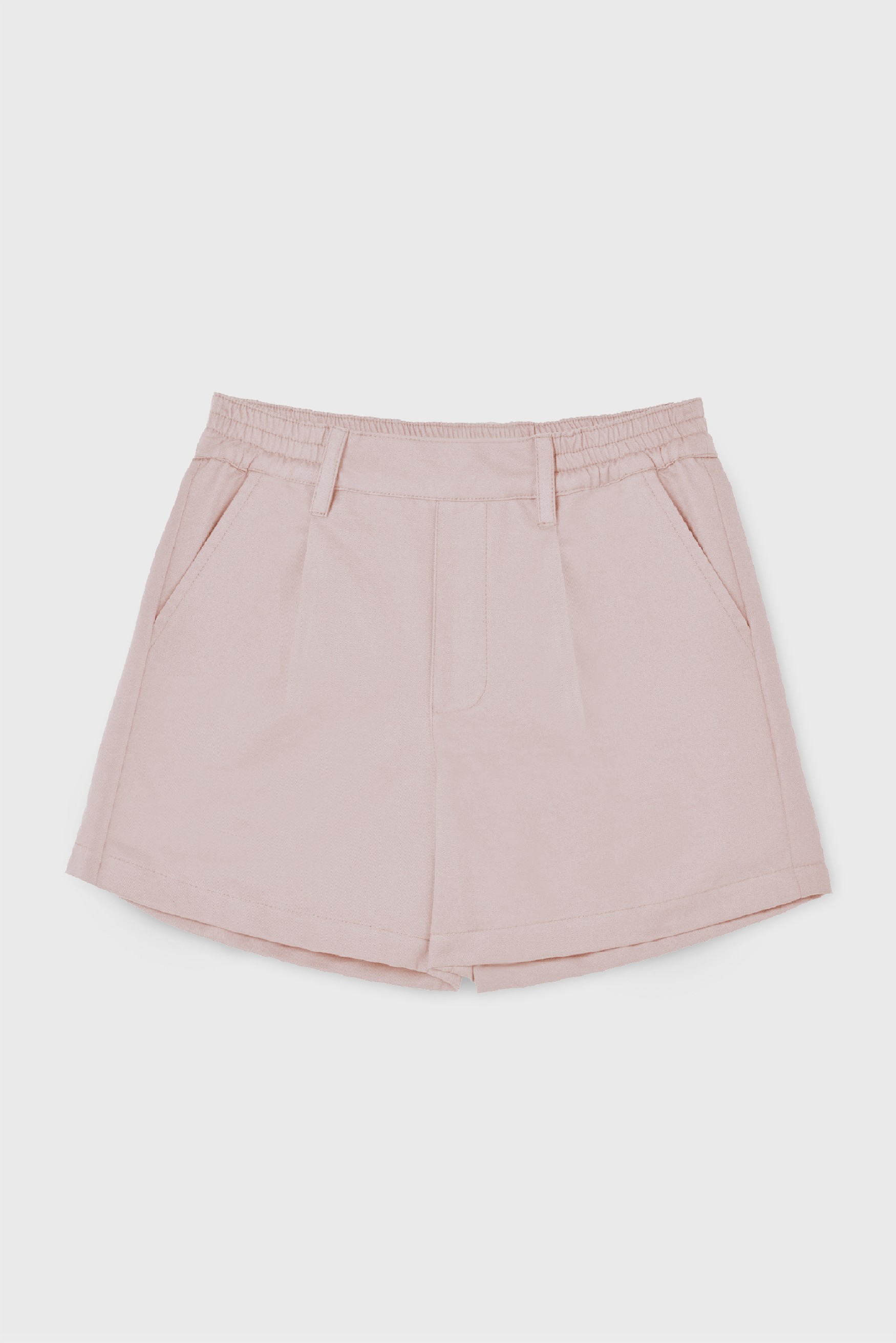 PINK COTTON GABARDINE PLEATED SHORT PINK COTTON GABARDINE PLEATED SHORT