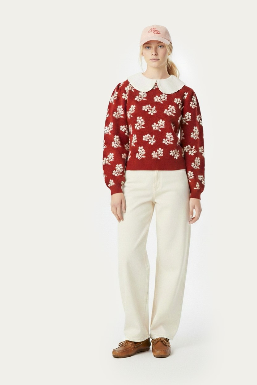 WOMEN | LILA FLOWER SWEATER
