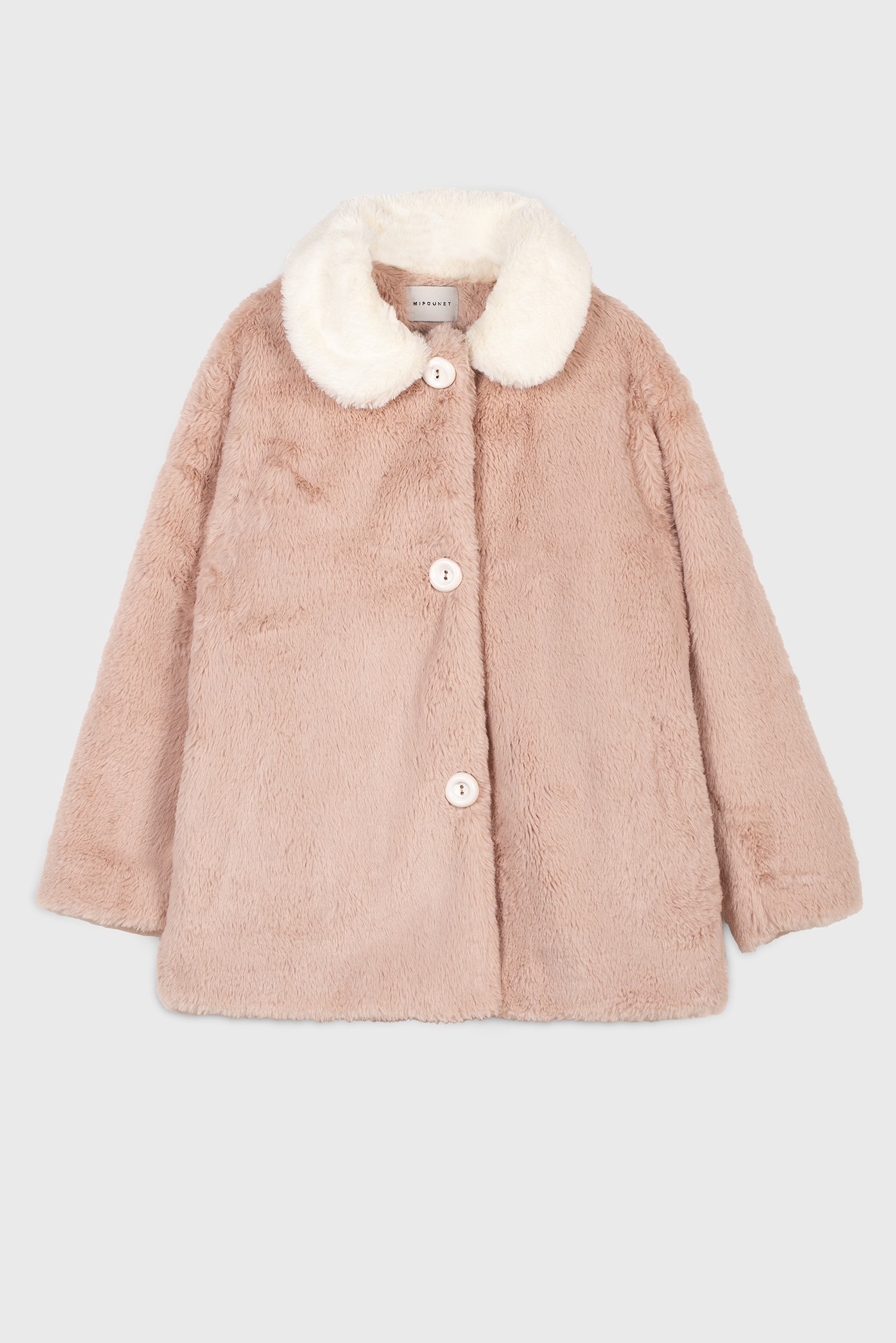 FAUX FUR PINK COAT