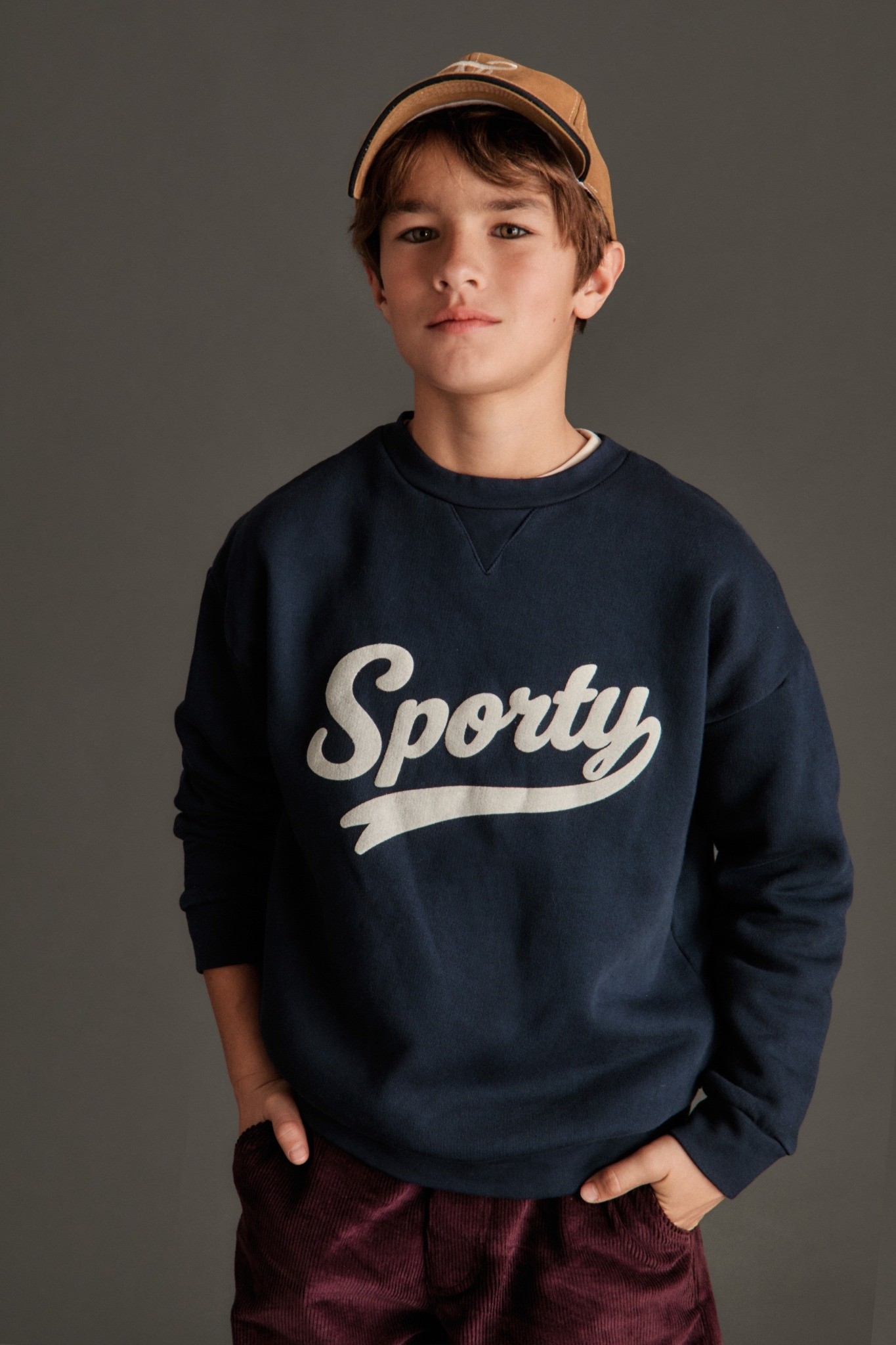 SPORTY FLEECE SWEATSHIRT