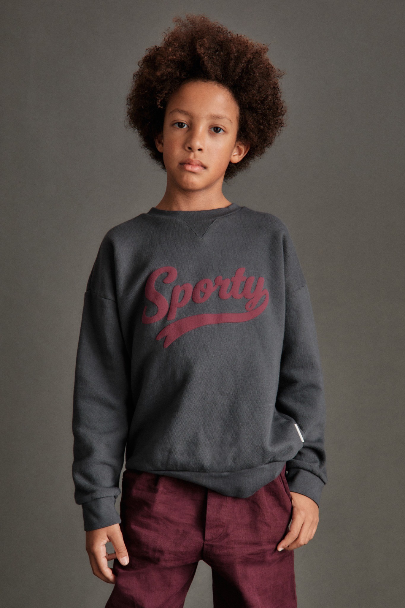 SPORTY FLEECE SWEATSHIRT